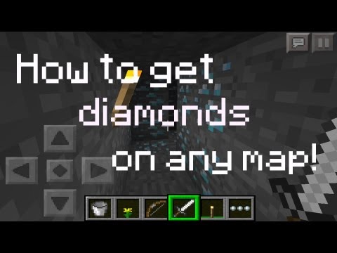 how to get diamonds in minecraft p.e