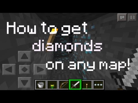 how to find diamonds in minecraft pe