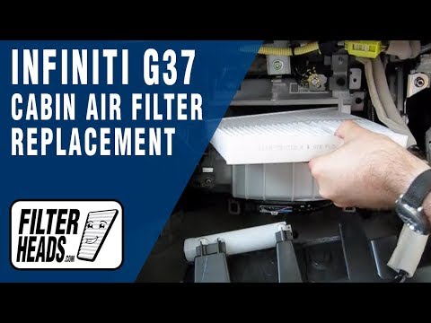 Cabin air filter replacement- Infiniti G37