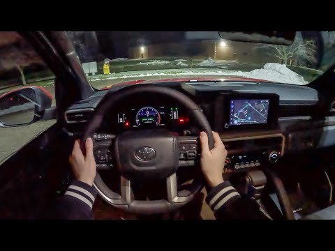 2024 Toyota Tacoma SR5 XtraCab - POV Night Drive (Binaural Audio)