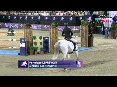 gct - Winners of Global Champions Tour Grand Prix in Vienna 2012 - Pénélope Leprévost on Mylord Carthago. Second round + jump-off + award ceremony with La Marsella...