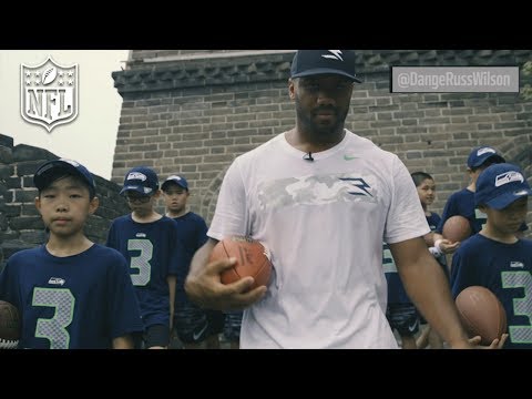 Video: Russell Wilson Runs the Great Wall of China | NFL