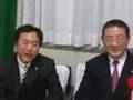 宜野湾市 山崎拓会長、安次富修さんと
