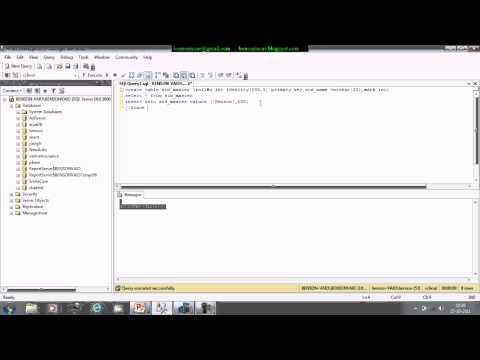 how to define autoincrement in sql server