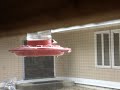 My First Hummingbird back at the feeder.