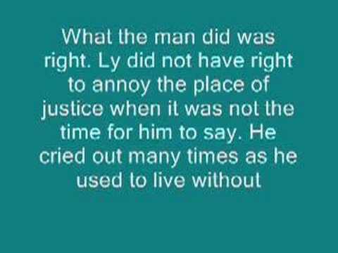 Nguyen Van Ly : what he shouted out ...