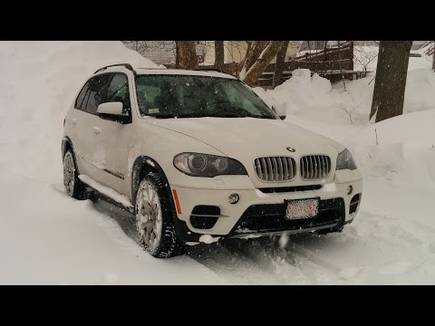 how to drive a bmw in the snow