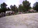 Gymkhana - Tomi on Cowgirl and Eryn on Frosty run Dash Pairs
