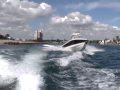 34' Fountain with Triple Mercury Verado 350's. Cruising off Pompano Beach, FL with SeaBorne