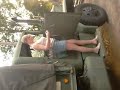 Lynne Spotts getting ready to load up into the M35A2C