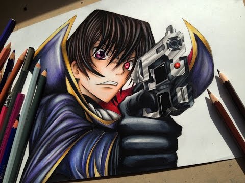 Drawing Lelouch Vi Britannia of the Rebellion ~ Code Geass