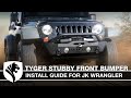 video thumbnail: TYGER FURY Short Stubby Front Bumper Fit 07-18 Wrangler JK; 18-24 JL; 20-24 Gladiator TG-BP6J70078-3K6XiIfHb7U