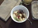 Fresh Fruit Salad & Raw Macadamia Nut Porridge | RawFoodDietNow.com