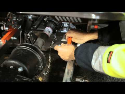 Щетка подметальная HUSQVARNA 5904500-01 для райдера P 525D - видео №1