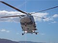 Despegue del Sikorsky S-76c+ del Helipuerto de Cangas