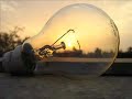 Time lapse Sunset in light bulb
