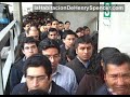 Metropolitano: Estación Canaval y Moreyra abarrotada, 8:30 am