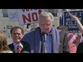actor/patriot jon voight speaks at the tea party rally in washington, dc on march 20, 2010. tea party members/concerned citizens gathered at the capitol building to protest the health care bill.