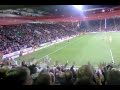 newcaslte fans v sheffield united after goal