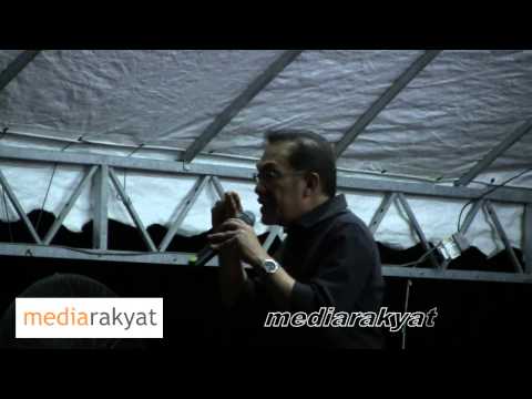 anwar - Part 1 of 3 - Himpunan Blackout 505, Parit Raja, Johor 16/06/2013.