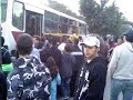 Bus à Fes après le match de foot MAS#RAJA