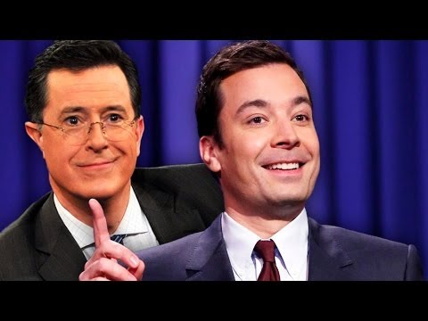 Jimmy Fallon and Celebs React to Stephen Colbert Late Show