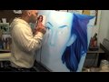 NYC Artist, Steve Nunez Paints a Blue-Toned Beauty