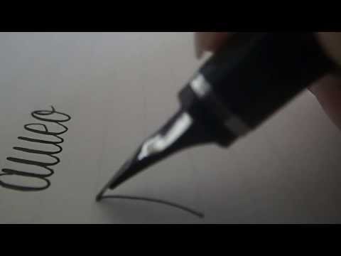 how to write with a fountain pen