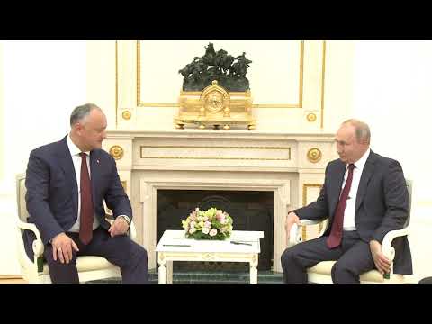 Președintele Republicii Moldova a avut o întrevedere cu Președintele Federației Ruse