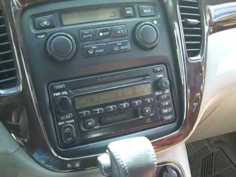 Toyota Highlander Car Stereo Removal and Repair 2001 2007