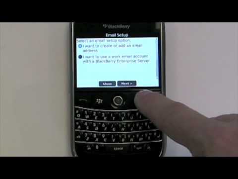 how to set email up on a blackberry