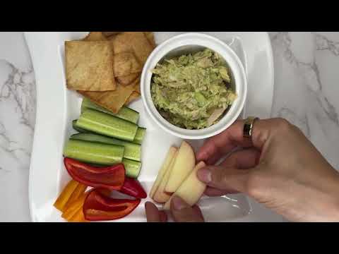 Avocado Tuna Snack Plate (Mediterranean Style)