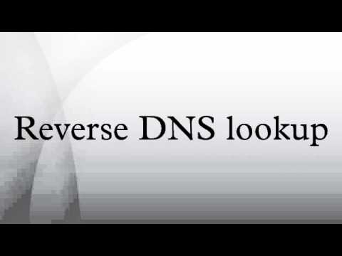 how to perform reverse dns lookup