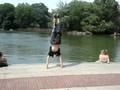 Handstand-then-quick