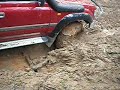 Steve getting out of a washed out!