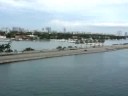 Carnival Cruise On Triumph Looking Sailing away from Miami Port    August 10th, 2008