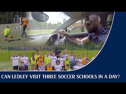Video: Can Ledley King visit three Soccer Schools in a single day?