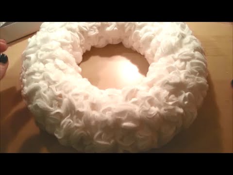 [Bastel-Anleitung - Anfänger] Deko-Kranz aus Wattepads - Teil 1 (de)