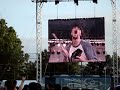 better than ezra brings a crazy cubs fan up on stage during ribfest 2006 in naperville, il, july 2, 2006, to rock the cowbell as they jam on blue oyster cult's don't fear the reaper and finish up in the blood.