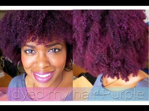 How To Dye African American Hair Purple With Pictures Videos