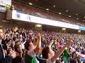 Hibs fans signing at ibrox we hate glasgow rangers. Hibs