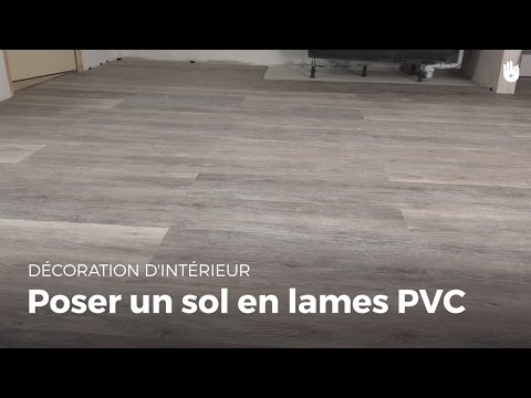 Poser un sol en lames de PVC | Bricolage