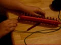 flat panel on a long loom knifty knitter