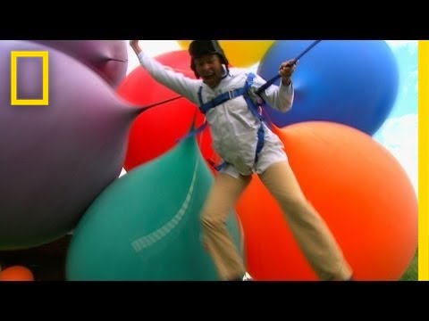 I Didn't Know That - Lifting a Man with Helium Balloons?