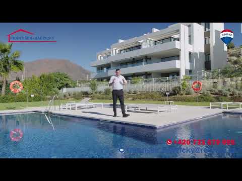 Video Nový apartmán 4kk, 93,5 m2 + 40 m2 terasa + zahrádka 75 m2 v projektu Azahar de Estepona, Španělsko