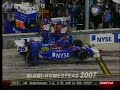 IRL 2007 - Texas - Andretti and Schleckter contact crash IRL 2007 - Texas - Andretti and Schleckter contact crash