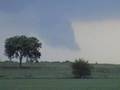 Funnel cloud and brief touchdown