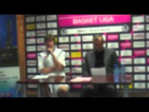 Konferencja prasowa po meczu Intermarche Basket Cup. Anwil Włocławek - Śląsk Wrocław 80:83. I część - Anwil