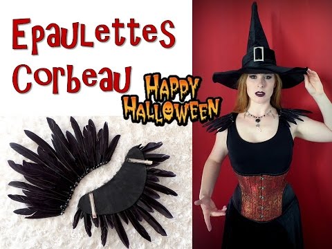 [Tuto Halloween] Costume: Epaulettes corbeau