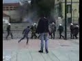 Riot - police attack antifa